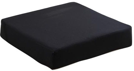 FSLLWGWG Memory Foam Stuhlkissen,rutschfest Cozy Sitzkissen | Formstabiles Sitzkissen | Sitzerhöhung | Abnehmbarer, waschbarer Bezug | 40 x 40 x 5cm (Schwarz)