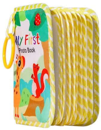 Yaztauho Álbum De Fotos De Bebé | Primer Álbum para Bebé - Portarrecuerdos De Tela Con Espejo Para Revelación De Género Cumpleaños Recuerdos Padres