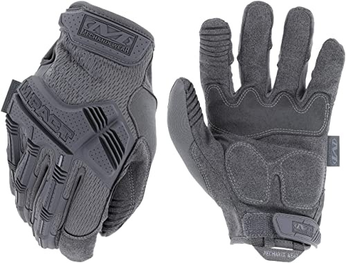 Mechanix Wear - M-Pact Wolf Grau Handschuhe (Large, Grau)