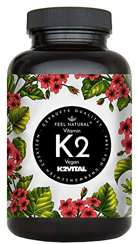 Vitamin K2 MK7-365 Kapseln - 200µg je Kapsel - Spitzenrohstoff K2VITAL® mit 99,7% All-Trans-MK7 - Hochdosiert, vegan, ohne Zusätze wie Magnesiumstearat - laborgeprüft, in Deutschland produziert