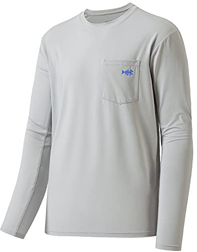 Bassdash Camiseta de Manga Larga para Hombre UPF 50+ Performance Protección Solar UV Pesca Senderismo Camisetas Deportivas