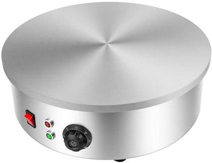 2 800 W SX-450P elektrisk crêpesmaskin crêpesapparat crêpes-platta kommersiell crep gastroapparat 220 V, diameter 45 cm, arbetstemperatur: 50–300 ℃