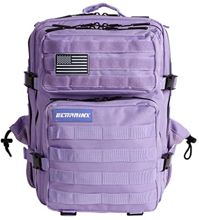 ELITRAINX ELITEX TRAINING Militär-Rucksack, wasserdicht, für Sport, Kabine, Flugzeug, Fitnessstudio, Outdoor, CrossTraining (Lavendel)