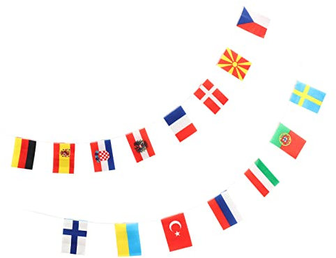 COSMEVIVI Wimpelkette Mit 2 Schnüren England-flagge Wimpelkette Mit Nationalflagge Britischer Flaggenstoff Für Dekorationen