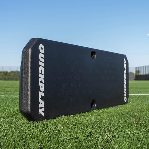 QUICKPLAY Replay Boombox Fußball Prellwand – Tragbarer Rückprallbrett mit Zwei Oberflächen mit verstellbarem Winkel – Fußball Trainingsgerät für Kontrolle, Passübungen für Kinder auch Erwachsene