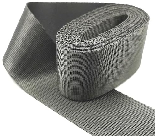 WEOKDFHA sadelgjord 2 meter 32 mm rem nylon sadelgjord ryggsäck band syväska bälte tillbehör (mörkgrå)