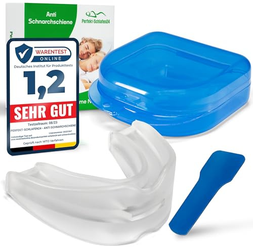 2-in-1 Anti Schnarch Schiene Gerät – Schnarchstopper Knirscherschiene für Nacht | Schnarchschiene Zahnschutz | Schnarchen Stopper Zahnschiene Knirschen | Aufbissschiene für Nacht Gegen Schnarchen