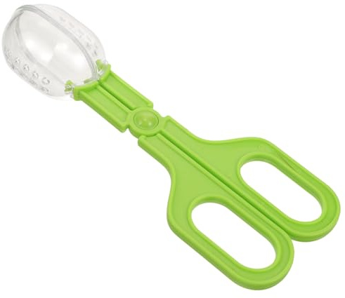 LIGHTAOTAO Pince pour Excréments de Reptiles en Plastique Vert, Outil Multifonction de Nettoyage et Capture D’Insectes, Accessoire Pratique pour Nourrir et Entretenir Reptiles en Milieu