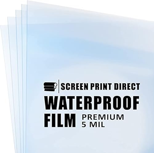 Screentryck Direct® vattentäta bläckstrålefilmark (8,5 x 11-100 ark)