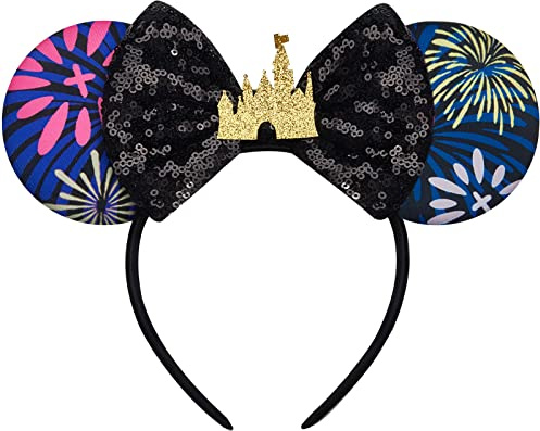 FANYITY Mouse Ears, Sequin Mouse Ears Headband for Boys Girls Women
