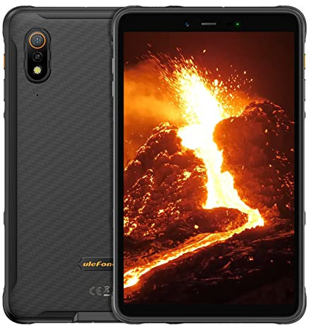 Ulefone Armor Pad Tablet Rugerizada 8 Pulgadas, Octa-Core Rugged Tablet Android 12, Batería 7650mAh Waterproof, 13MP/Dual SIM 4G/5G WiFi/NFC/GPS/OTG/Face ID