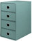 Rössler Papier 1524452384 - S.O.H.O. 4er Schubladenbox für DIN A5, mit Griffloch, Opal, 320 x 175 x 250 mm, 1 Stück