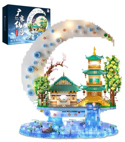 Minxtech Guanghan Palace Building Block Sets, 3060 PCS Chinese Architecture Micro Bricks Model Toy, DIY Construction Building Block Model Kit, for Adults and 14+ Teens