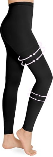 Wegitcs Calze a compressione medica da donna, 20-30 mmHg, a punta aperta, calze a compressione graduata, classe 2, collant a compressione da donna per gravidanza, vene varicose, edema