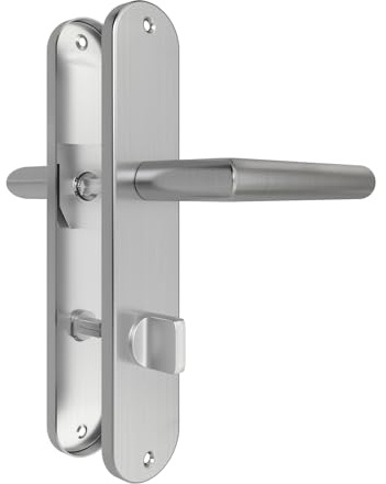 AwmnSrman Türgriffe Innentüren Türklinke Silber 78MM DIN WC-Badezimmer