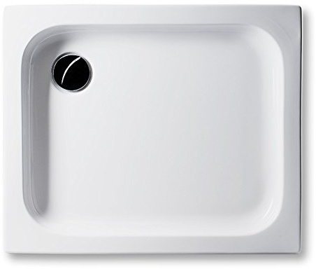 Duschwanne aus Acryl, wählbar: 6,5cm oder 15cm tief im Becken, weiß, verschiedene Größen, rechteckig, aus deutscher Produktion (weiß, 90 x 75 x 6,5cm)