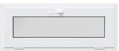 vidaXL Finestra Seminterrato RISOR 110x40 cm Tilt 2 Vetri Bianco, Finestra di Uscita, Finestra della tramoggia, Finestra nel seminterrato