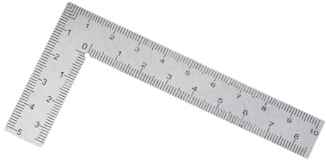 Regla cuadrada cuadrada de acero inoxidable de 90 grados en forma de L para carpintería, medición y dibujo