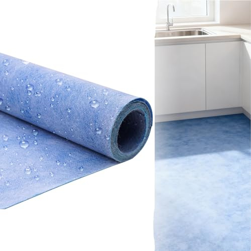 ACESOME - Membrana impermeabile per pavimenti e pareti, 10 m x 30 cm, membrana disaccoppiamento, per pavimenti in vinile, barriera al vapore, rotolo di tessuto in polietilene per legno, piastrelle