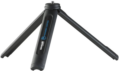 CULLMANN - 50080 - Magnesit Copter Tisch-/Multistativ mit 1/4 Gewinde - 180g leicht - Tragfähigkeit max. 4kg - Auszugshöhe 10cm, Schwarz ohne Kopf