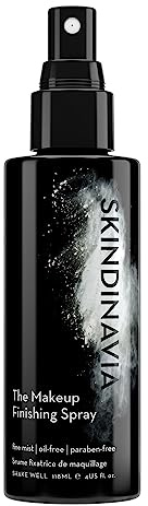 Skindinavia The Makeup Finishing Spray, Classic Makeup Setting Spray, All-Day Wear, Long-Lasting Up to 16+ Hours, Heat-Resistant & Waterproof, Cooling Fine Mist, 4.0 Oz