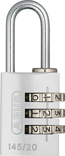 Abus 145/20_PLATA - Candado aluminio combinacion 20mm 3 dígitos plata