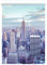 Lichtblick Klemmfix Tageslicht-Rollo mit Motiv, ohne Bohren, Blickdicht, Seitenzugrollo, Made in Germany, New York - Blau 90 x 150 cm (B x L)