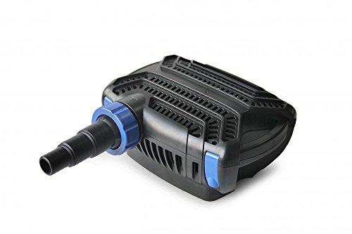 AquaOne Eco Teichpumpe CTF-B 6000 40 Watt 6000l /h I Hochwertige Teichpumpe mit Filter I Spezielle Pumpe für den Gartenteich I Filterpumpe Teich I Teich Pumpe