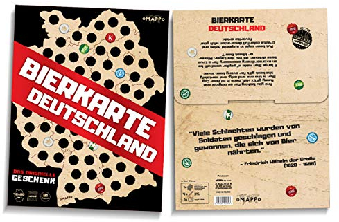 Bierkarte Deutschland Kronkorkenalbum Bier Fanartikel Bier Geschenk für Männer Deutschland Kronkorken Karte Bierkarte aus Holz Bier Fan Bier Kronkorken Holzkarte Geburtstagsgeschenk Lustig