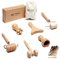 BICTIVE® Kit Maderotherapie Visage de 6 Pièces et Sac. Masseur Visage, Skincare Kit, Rouleau Visage, Guasha pour Visage, Massage Visage Anti Age, Face Roller, Kit Soin Visage, Massage Lymphatique