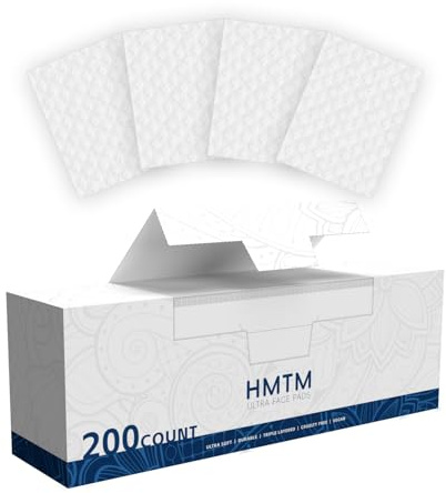 Cotton Pads, 100% Pure Cotton and Lint Free, 200 Count, Cotton Rounds for Face, Natural for Makeup Remover, Nail Polish Remover, Suitable for All Skin Types