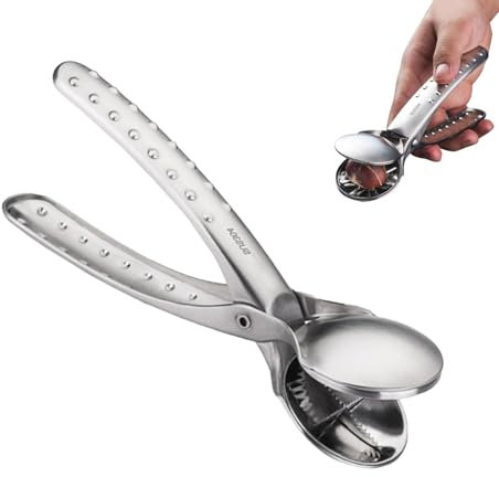 Pinza per castagne Schiaccianoci – Schiaccianoci robusto con manico ergonomico | Schiaccianoci senza sforzo Castagne, Pacan e noci a guscio duro, in acciaio inossidabile durevole, ottimo strumento D