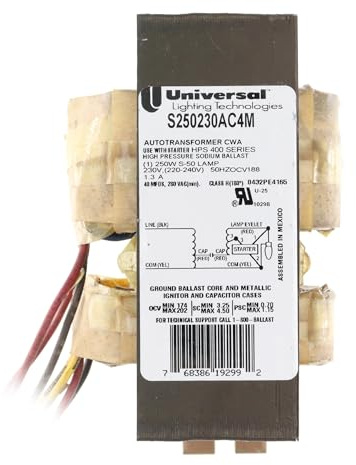 Universal Lighting Technologies S250230AC4M-700C HPS High Pressure Sodium Ballast, 250W S50, 230V