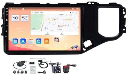 Generico Autoradio Android 12 da 9'' per Chery Tiggo 4X 5X (2019-2020) - Ricevitore 2 DIN da Incasso con CarPlay, Android Auto, Radio FM/AM, Controllo vocale, Sistema di Navigazione
