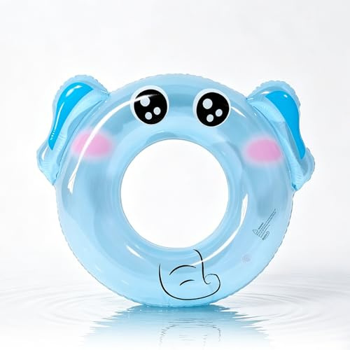 Swimming Ring Inflatable Rubber Rings for Kids 3-6 Year, 60cm Animals Inflatable Pool Ring Floaties, Elephant Swim Rings Water Float Inflatables Pool Floats for Boys Girls Beach Summer Water Party