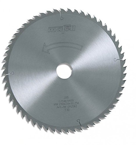 Mafell Sägeblatt-HM, 230 x 2,6 x 30 mm, Z 56, WZ, für Weichfaserplatten und Querschnitte (KSP 85 Fc)
