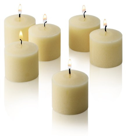 French Vanilla Scented Votive Candles, Set of 12-1.25 Wax Candles for Home, Scented 10 Hour Burn Time - Aromatherapy, Spa Ambiance, Table Centerpieces & Home Décor