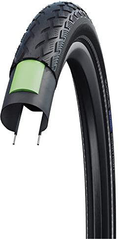 Schwalbe Unisex – Erwachsene Fahrradreife, Schwarz, Marathon Perf, GreenGuard, TwinSkin 25-622-TwinSkin