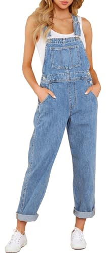 LookbookStore Overalls Denim Overalls for Women Womens Denim Blue Jean for Women Outfit Cow Outfits Size Small Size 4 6
