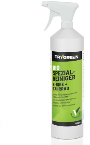 Spezialreiniger E-Bike + Fahrrad - Reinigungskonzentrat, natürliche Wirkstoffe, sicher für Mensch, Material und Fahrrad (1 l (1er Pack), Sprühflasche)