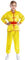 inlzdz Unisex Kinder Kung Fu Anzug Martial Arts Tai Chi Outfit Trainingsanzug Lagnarm Sportjacke mit Hose Sporthose und Gürtel Jogginganzug Gelb 110-116