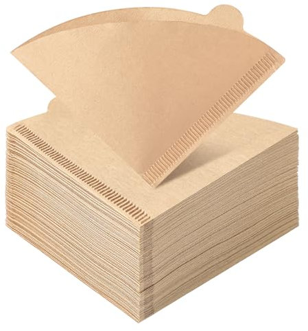 300 Stück Kaffeefilter, Größe 1 V-förmiger Kaffeefilterpapier Kegel Kaffeefilter Coffee Papierfilter Kaffeezubehör für Kaffeekanne Filterbecher Kaffeemaschinen (1-2 Tassen)