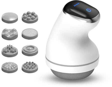 Electric Massager, Anti Cellulite Massager with 8 Interchangeable Head Massagers Anti Cellulite Massager Electric Vibrating Massage Device