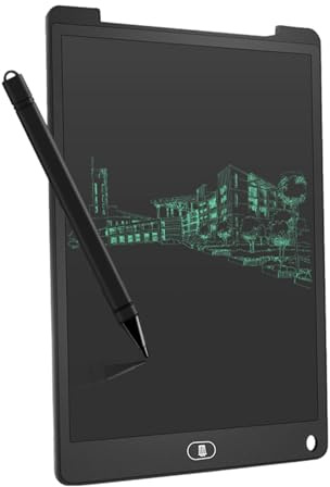 Lavagna LCD - Blocco per scrittura e disegno digitale da 11 pollici | Tavoletta da scrittura riutilizzabile con penna, pulsante di cancellazione e spazio per la batteria | Lavagna elettronica portatil