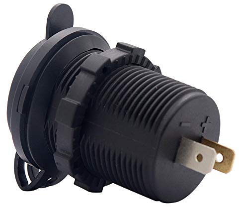 Zohisin Presa USB Presa di corrente 4.8A 5V con indicatore LED per veicoli 12V 24V Auto Barca Marina Moto Porta di ricarica USB per smartphone Tablet Fotocamere e altro