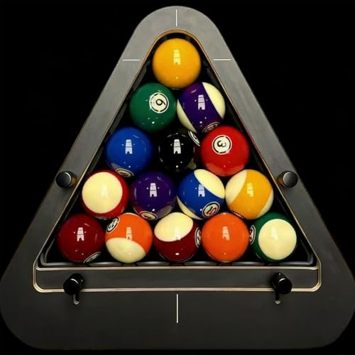 Machined Aluminium Pool Triangle For Consistent Tight Racking, Pool Table Accessory Precision-Engineered Professional Billiard Rack System (Size A)