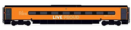 Hornby Coach Car - R40197 Avanti West Coast, Pendolino Trailer Standard (TS), Pride Livery - Giocattolo treno Era 11, Carrozza calibro 00 per set di treni, modelli di materiale rotabile per adulti -