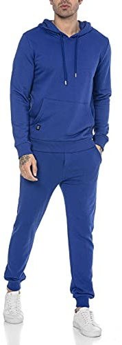 Redbridge Jogginganzug für Herren Jogger-Set Trainingsanzug Sweat Basic Blau M