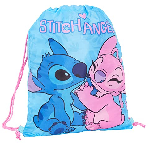 Disney Stitch Drawstring Bag Girls PE Kit Gym Bag Boys School Trainer Swim Bag Kids School Backpack