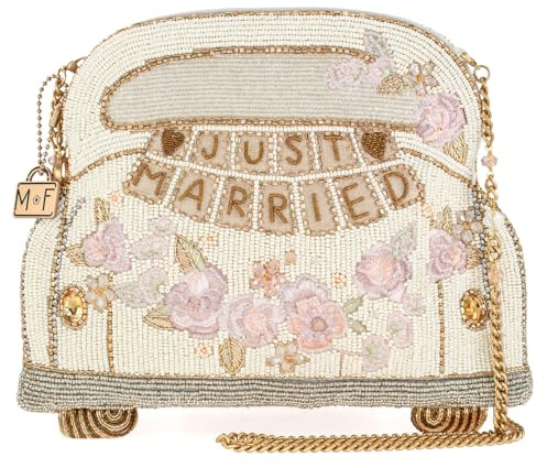 MARY FRANCES Damen Just Married Cross-Body-Handtaschen, Elfenbein